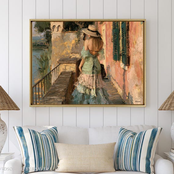 Italian Summer Wall Art Print, (Framed Canvas, Metal, Acrylic, Photo board) | Large Decor DS0805U