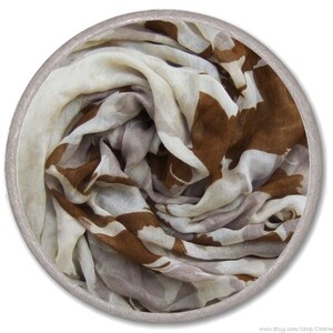 BROWN LOOP SCARF viscose scarf women accessories scarves fashion beige scarf boho street style soft cosy circle scarves Coffee image 5