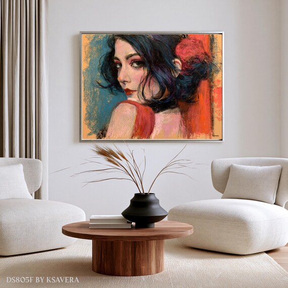 Portrait Wall Art Print, (Framed Canvas, Metal, Acrylic, Photo board) | Large Home Decor DS0805F