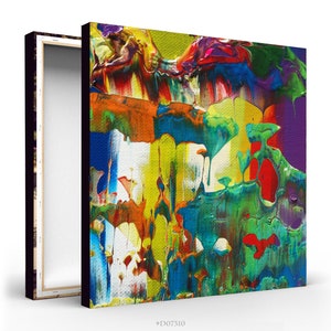 Digital Instant download print - large printable till 120x120cm canvas - colorful abstract art - D07310 - mid century modern wall art