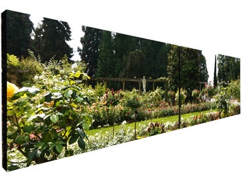 Garden on Island Mainau, Bodensee, Germany - Fine Art Photography - D06391m1 - Giclée print on canvas / diptych - long wall art