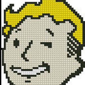 May include: A pixelated cartoon face with a mischievous grin, yellow hair, and a light brown skin tone. The face is a popular meme used to express sarcasm or irony.
