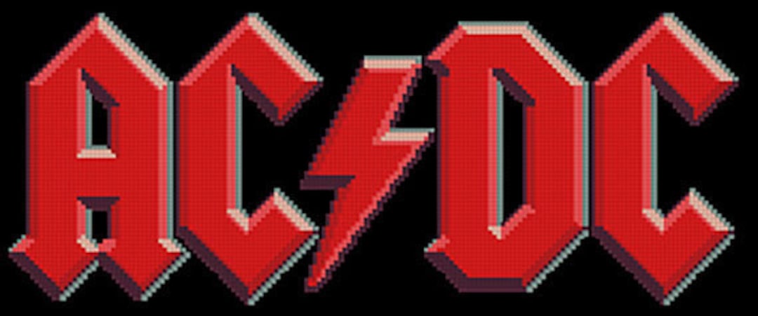 PDF Cross Stitch Pattern, AC/DC Logo, Downloader Chart -GNR1301B0101 - Etsy