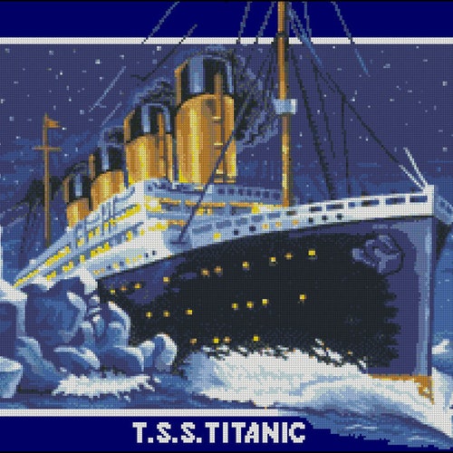 Heritage Crafts Nostalgia Collection Titanic Cross Stitch Etsy UK