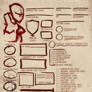 Sketch Character Sheet