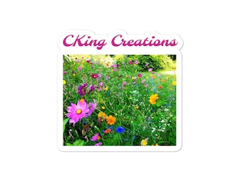 Wildflower Sticker ckingcreations, flowers, colorful, artwork