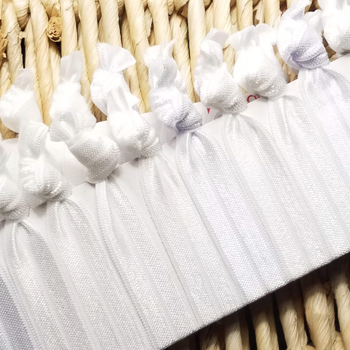 10 White Hair Ties White Bulk Hair Ties Wedding Hair Ties Etsy