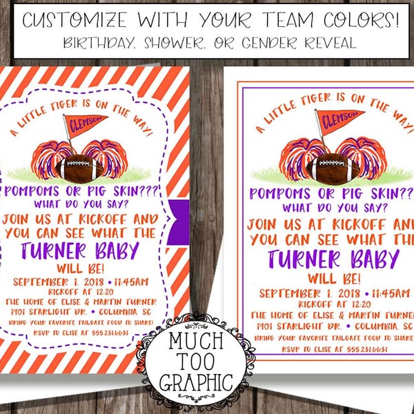 Custom Tailgate Invitation Etsy