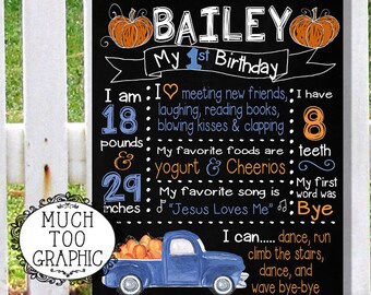 Little Blue Truck 1st Birthday - Etsy