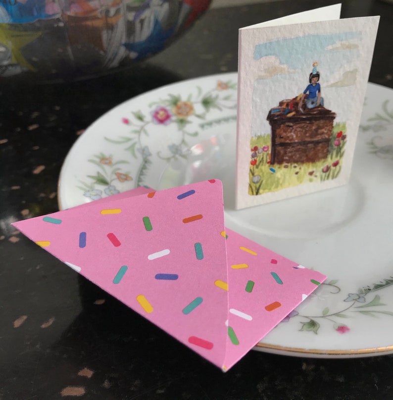 Hand Painted Mini Greeting Card