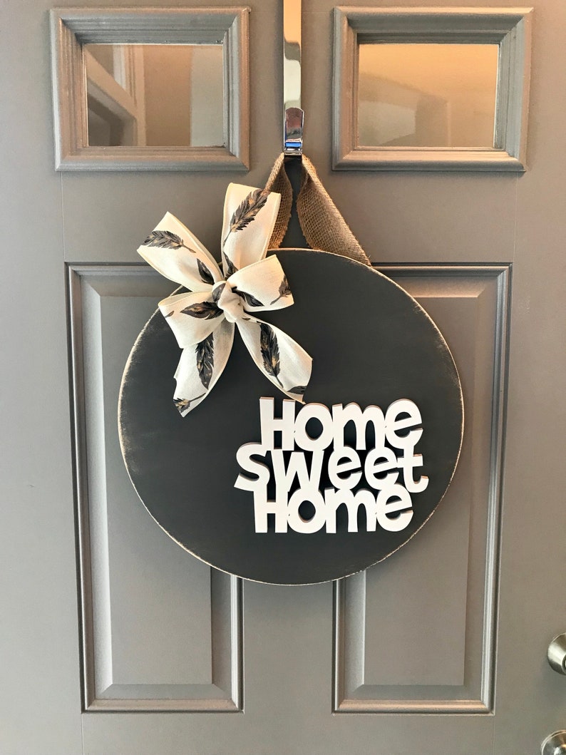 Home Sweet Door Hanger Front Decor Image 0