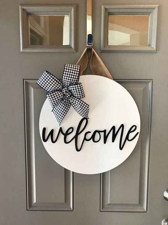 Door Sign Door Hanger Front Door Decor Etsy
