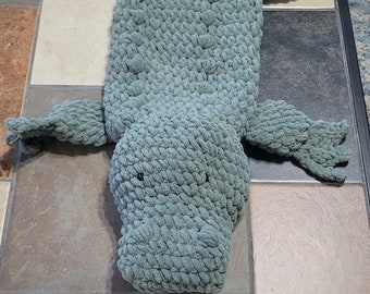 Giant Crochet Alligator