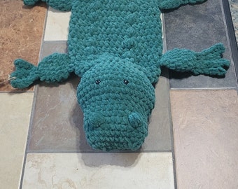 Giant Crochet Alligator