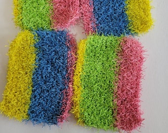 Kitchen Scrubber/Knit Dish ScrubbieDish Scrubbies / Pot Scrubber / Kitchen Scrubbie / Reusable Sponge / Dish Sponge