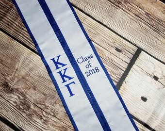Kappa Kappa Gamma Graduation Stole – Custom Embroidered Sorority