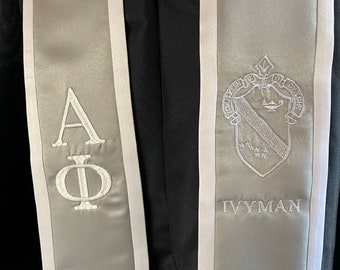 Alpha Phi Graduation Stoles