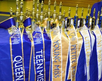 Satin Sashes - Embroidered
