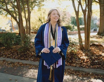 Sigma Graduation Stole – Custom Embroidered Sorority Stole