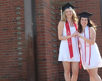 Alpha Gamma Delta Custom Embroidered Graduation Stole – Officially Licensed Sorority Apparel