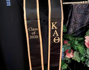 Kappa Alpha Theta Graduation Stole – Custom Embroidered Sorority Stole