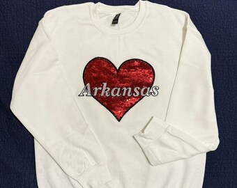 Sudadera con lentejuelas bordada