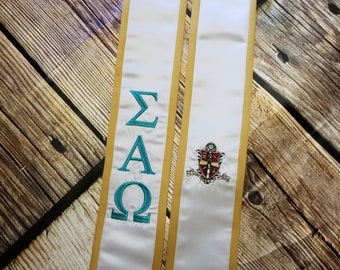Sigma Alpha Omega Graduation Stoles