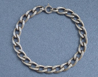 Bracelet ancien en argent F.Binder 835, longueur du bracelet chaîne en argent pour homme et femme 17,5 cm 6,9 pouces