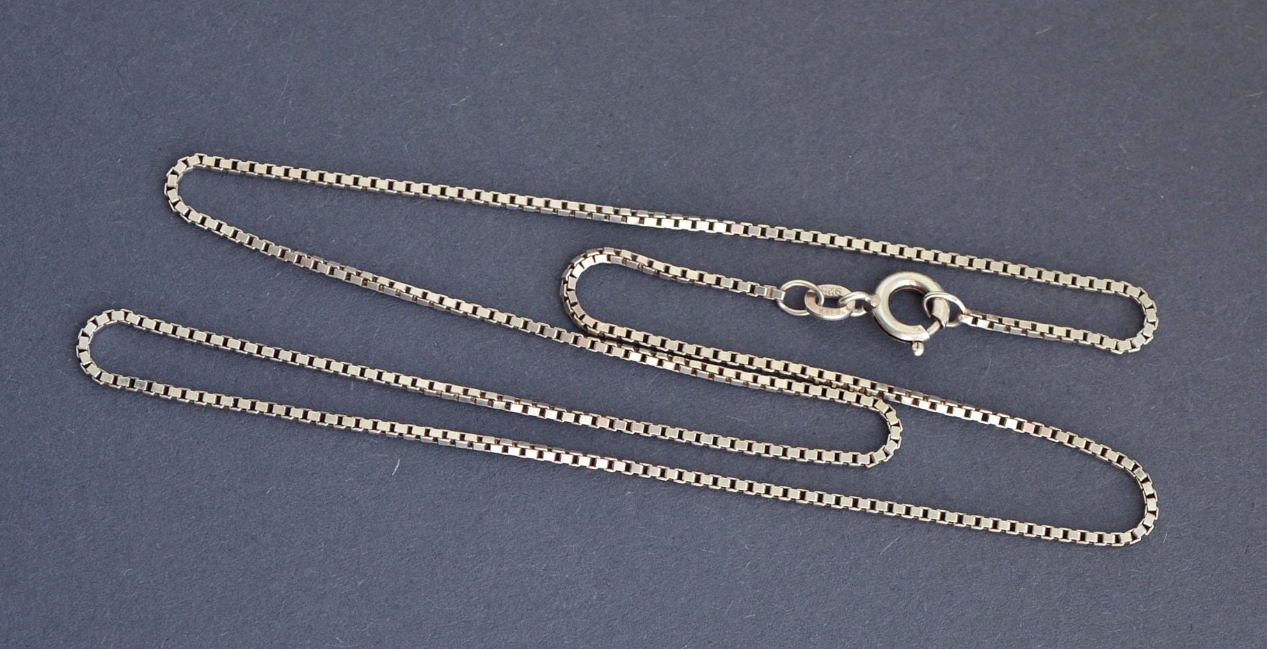 Catena maglia veneziana oro bianco 50 cm