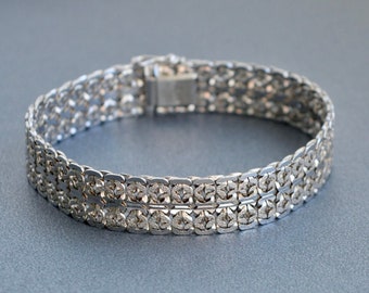 25g Vintage 835 silver men women bracelet 19.5 cm 7.8"