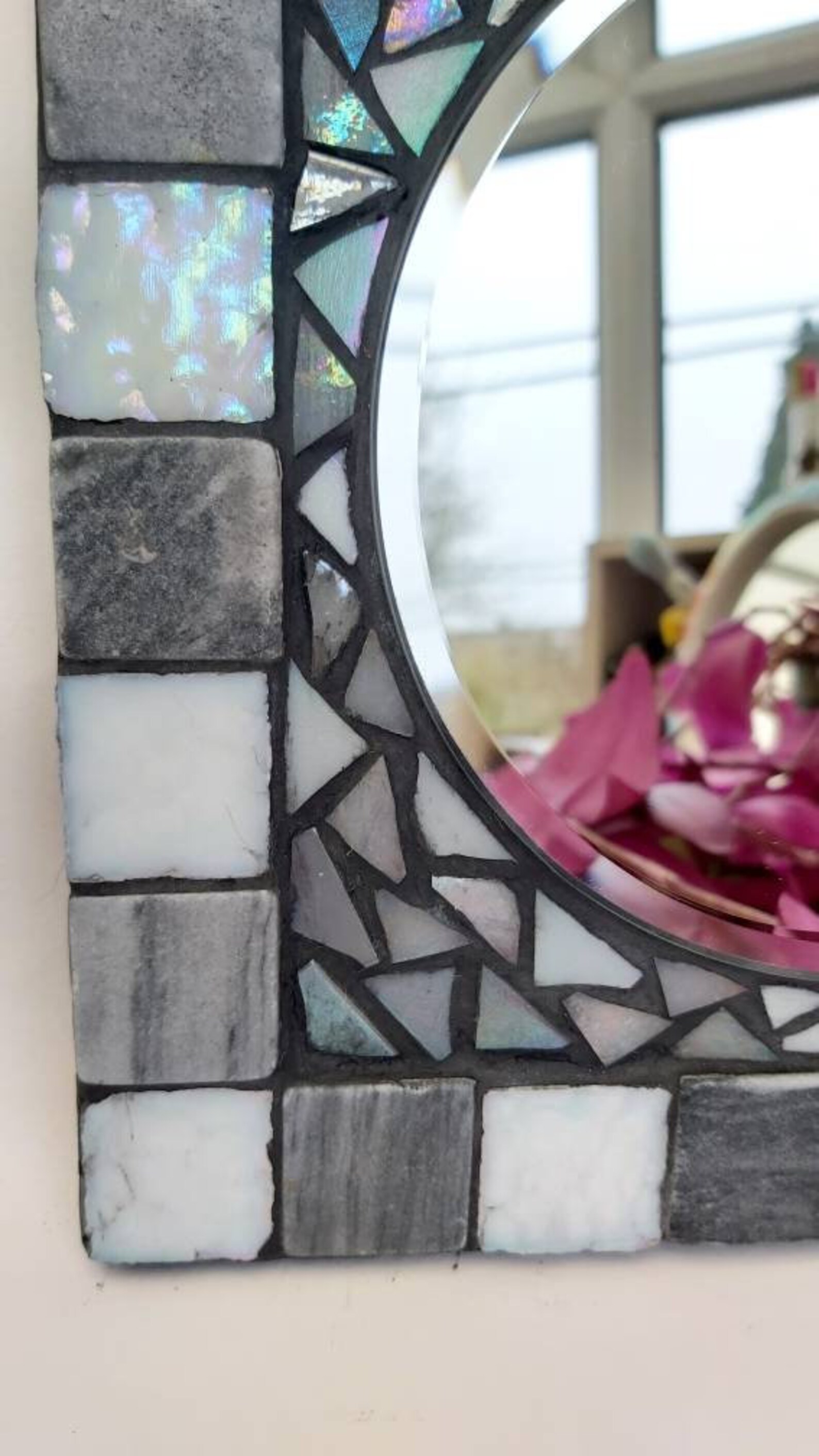 Mosaic Mirror DIY Craft Kit Decorative Wall Hanging Etsy