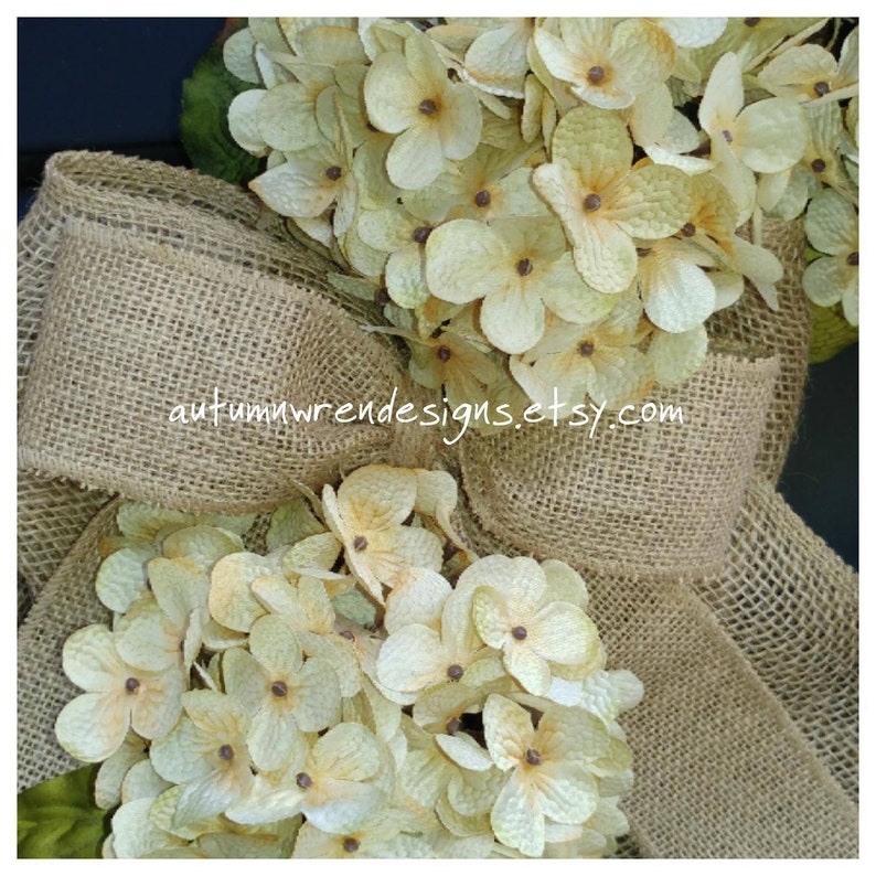 Hydrangea Wreath Wreath Wreath for Front Door Everyday Wreaths YEAR ROUND Door Decor SALE