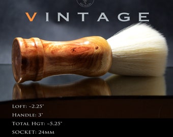 Shaving Brush, Wood, Size 24mm, Men&#39;s or Women&#39;s, &quot;Cherry with Knot&quot;