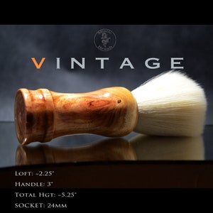 Shaving Brush, Wood, Size 24mm, Men&#39;s or Women&#39;s, &quot;Cherry with Knot&quot;