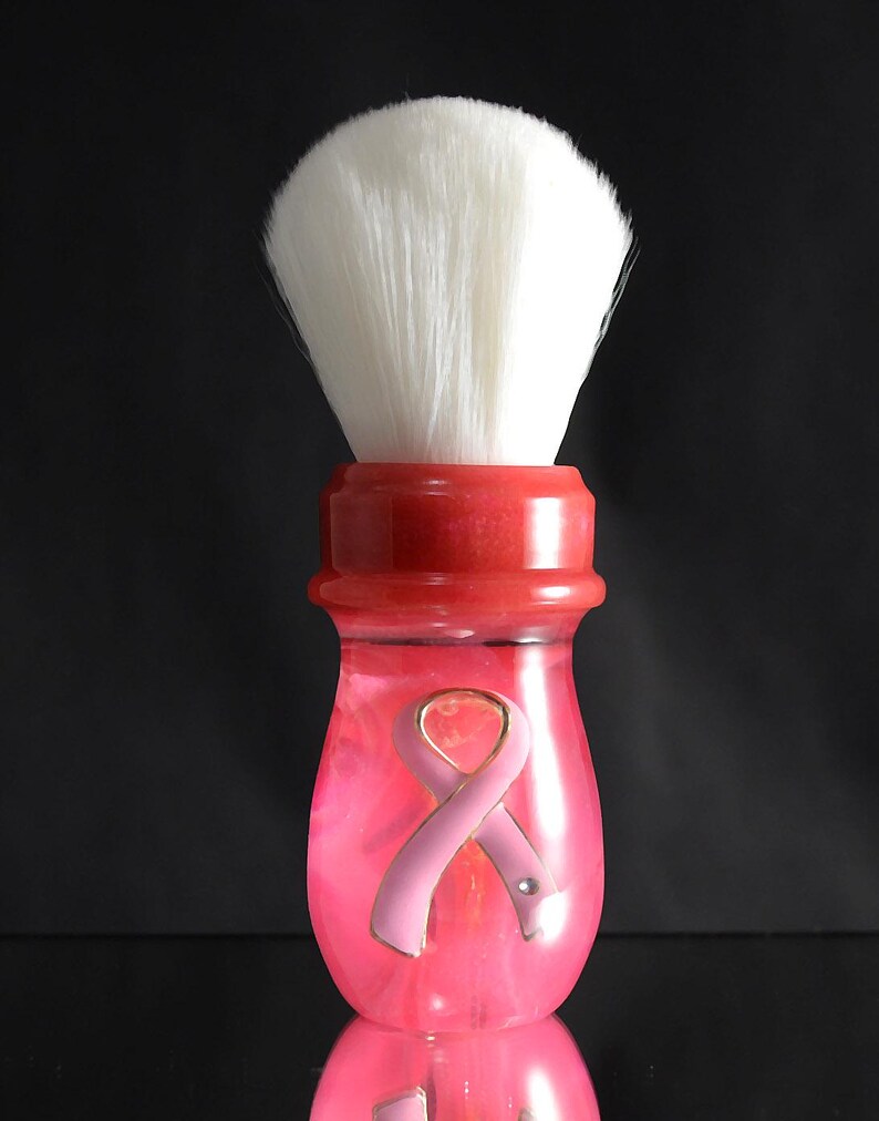Shaving Brush, Resin Size 2426mm, Men's or Women's, breast Cancer