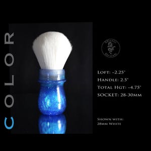 Shaving Brush, Resin, Size 28-30mm, Unisex, &quot;Living Earth: The Sea&quot;, Blue