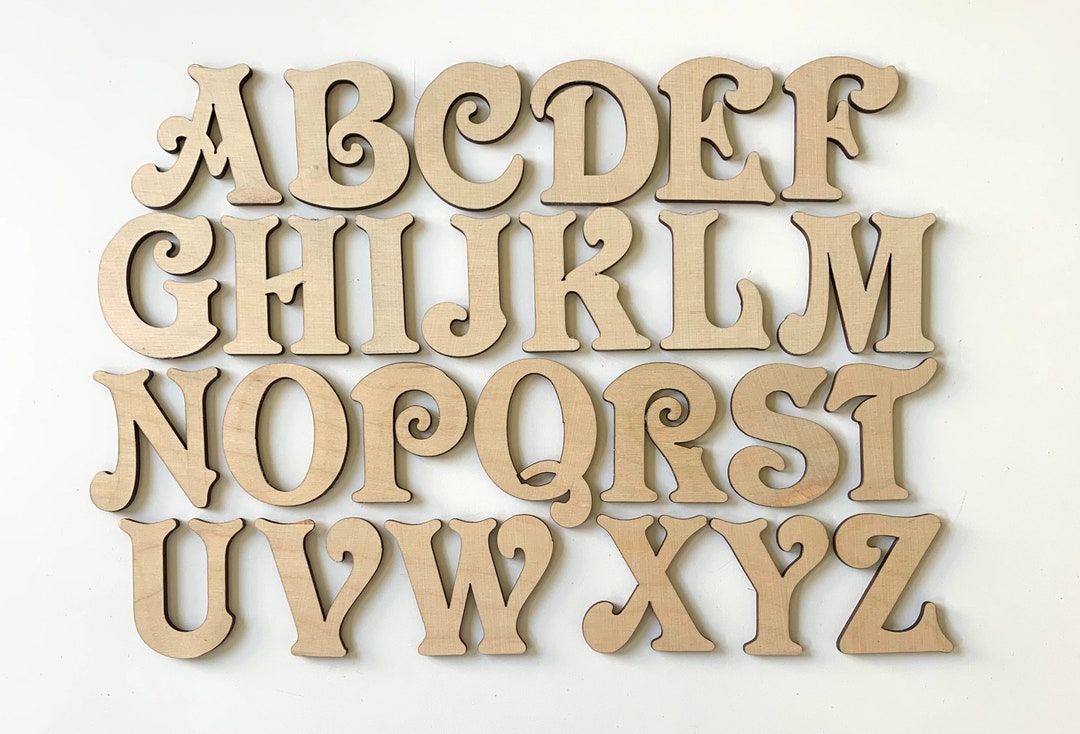 Victorian Wooden Letters, Wooden Names, Wall Art, Decor, Personlaised