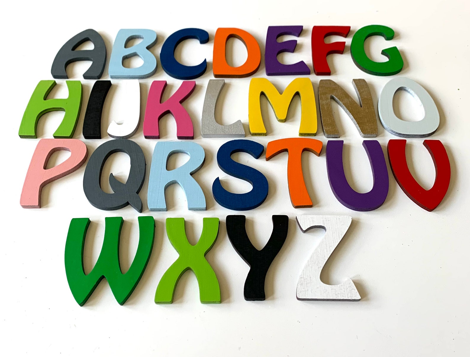 Standard Wooden Letters Painted for Free Wooden Names Wall Etsy