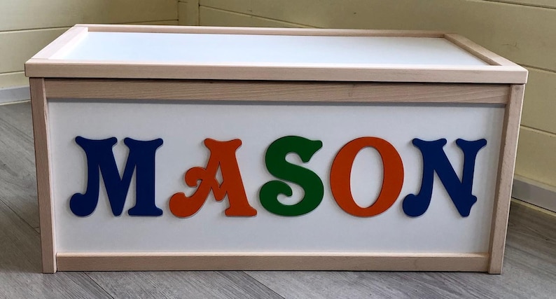 personalised toy box for boys