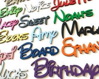 Personalised wooden names, made to order, per letter, wall art and craft, wooden letters