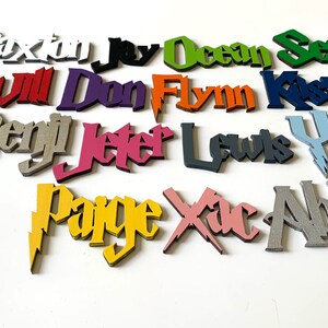 Personalised wooden names , Laser cut, personalised to suit, wall art and door craft, Personalised wooden names image 5