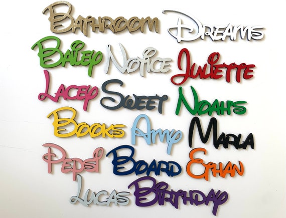 Disney Font Letters