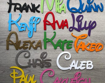 Personalised wooden names, made to order, per letter, wall art and craft, wooden letters