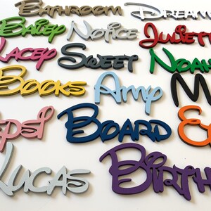 Personalised wooden names, made to order, per letter, wall art and craft, wooden letters image 6