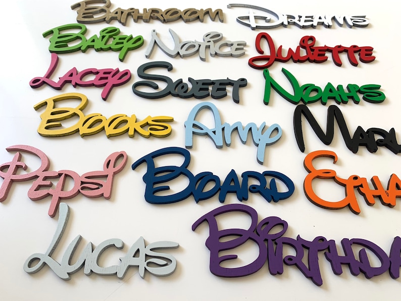 Personalised wooden names, made to order, per letter, wall art and craft, wooden letters image 6