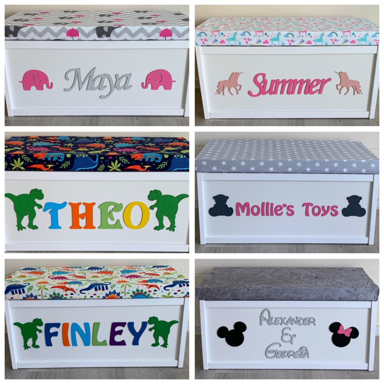 Personalised Toy Box Custom Bespoke Wooden Toy Box Large Etsy UK