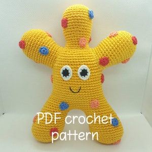 Yellow balloon character crochet pattern