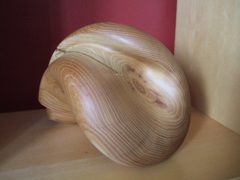 Holzskulptur aus Robinienstamm immagine 3