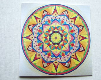 Mandala Klappkarte 14x14 cm