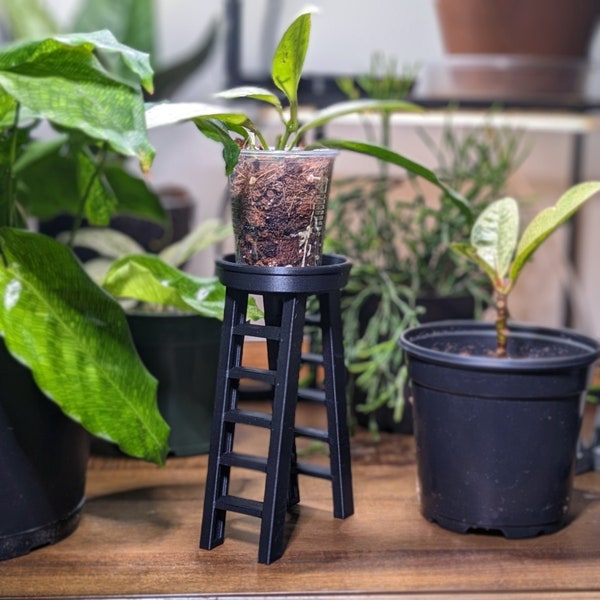 Extra Small Plant Stand for Tiny Indoor Plants | Milsbo or Rudsta Mini Plant Riser - For 2 Inch Plants